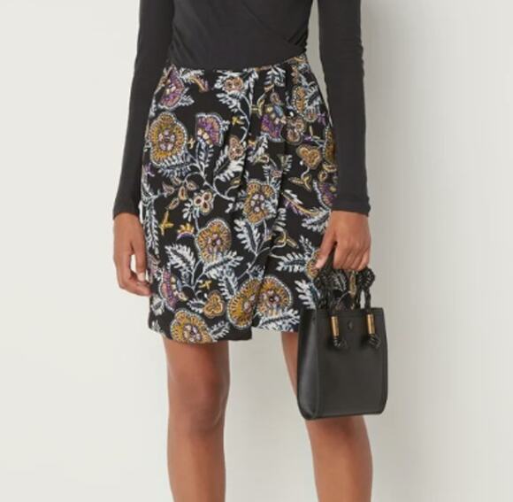 ba&sh Dresses & Skirts - New ~ BA&SH REVOLVE ~ Women's Multicolor Floral Wrap Mini Skirt Size Large